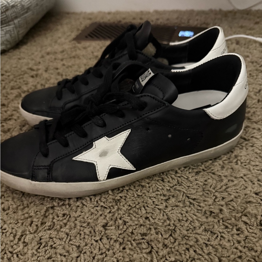 Golden Goose Black and White Sneakers